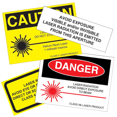 Laser Equipment Warning Labels
