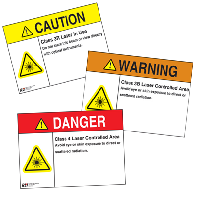 Laser Warning Signs
