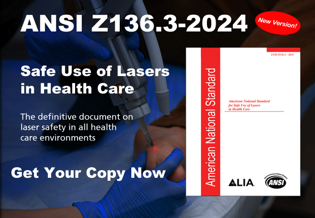 ANSI Z136.3-2024 "Safe Use of Lasers in Health Care"