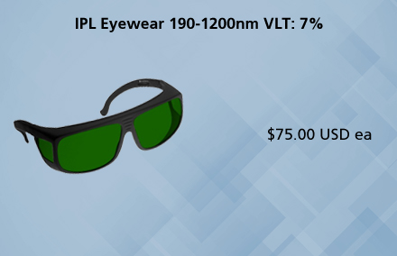 IPL Eyewear 190-1200nm VLT: 7%