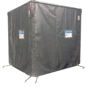 Freestanding Rolling Laser Barriers